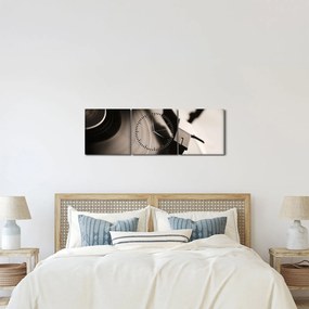 Tablou - Înregistrare gramofonică (cu ceas) (90x30 cm)