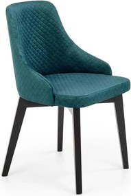 Scaun tapitat TOLEDO 3, verde, 57x56x86 cm