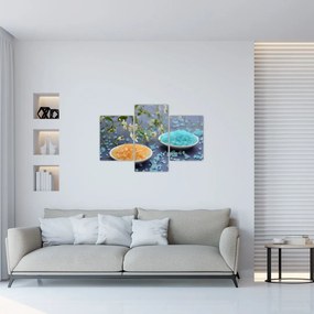 Tablou cu sarea de mare colorată (90x60 cm)