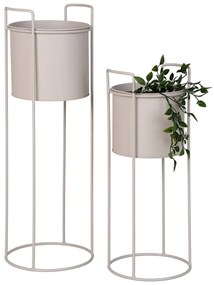 Ghivece decorative 2 buc. din metal ø 21,5 cm Rabo – House Nordic