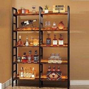 Biblioteca , stil industrial seria A-627,180x30x120 cm