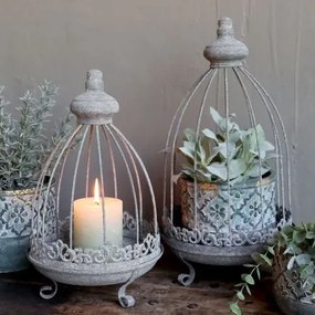 Set de 2 suporturi decorative tip centru de masă cu tavă, stil modern rustic, culoare naturală, din lemn reciclat, „Alpine”