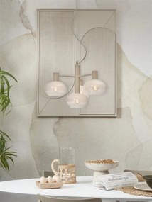 Lustra suspendata design decorativ Bologna 4L gradient/alb
