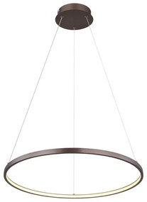 Lustra LED suspendata design modern Ralph cafea 60,5cm