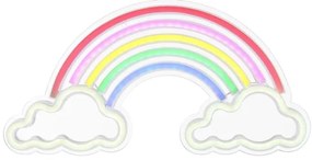 Decorațiune LED neon murală Globo 28056 RAINY LED/3W/USB curcubeu