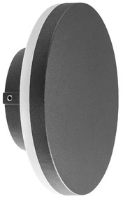 Aplica LED de perete iluminat exterior ambiental IP54 BORA gri inchis