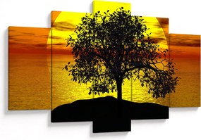 Tablou - Silueta copacilor (150x105 cm)