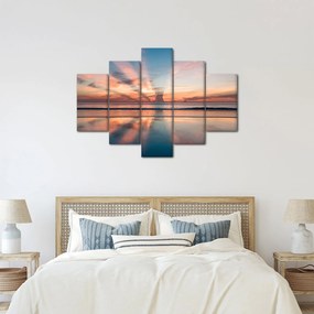 Tablou cu razele solare deasupra plajei Dayton (150x105 cm)