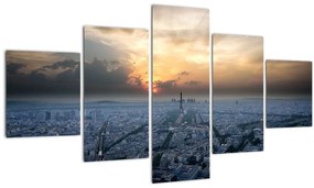 Tabloul - Paris din înâlțime (125x70 cm), în 40 de alte dimensiuni noi