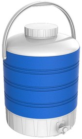 Termos pentru apa Kale Termos 77778, 12 L, Robinet de turnare, Maner, Izolatie poliuretanica, Albastru/Alb