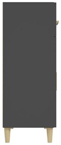 Servanta, negru, 69,5x34x89 cm, lemn prelucrat 1, Negru
