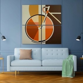 DUBLEZ | Tablou retro - Bicicletă