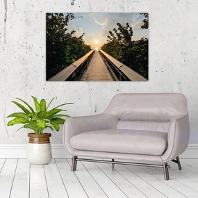 Tablou - drum spre soare (90x60 cm)