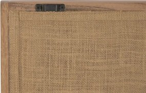 Set 2 tablouri decorative din bumbac chindi cu relief țesut manual în ramă din lemn de acacia, 60×90 cm, „Chindi Relief"