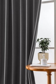 Draperie din catifea opaca Culoare gri deschis, VELVET 140x250 cm