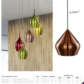 Lustra moderna design multicolor Vibrant 5L 6465-5 SRT