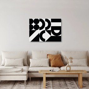 Tablou pe sticlă - Abstracție geometrică N⁰2 (70x50 cm)