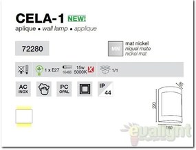 Aplica de perete exterior IP44 Cela-1 72280