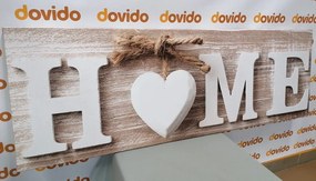 Tablou cu inscripție Home în design vintage
