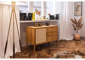 Comodă joasă din lemn de stejar 97x69 cm Pola - The Beds