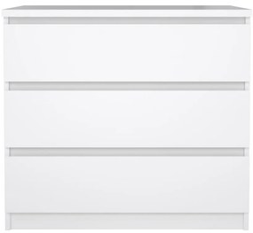 Comodă Simplicity 77 x 50 x 70 cm, alb lucios