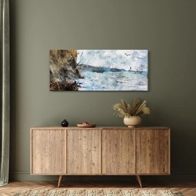 Tablou - Recif, acuarelă (120x50 cm)