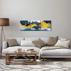 Tablou - Peisaj polar (cu ceas) (90x30 cm)