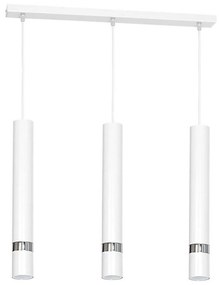 Lustră suspendată pe cablu JOKER 3xGU10/25W/230V alb/crom lucios