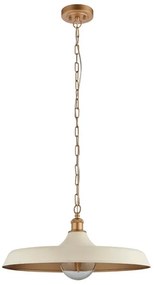 Endon 99999 - Candelabru pe lanț SABIAN 1xE27/10W/230V crem/auriu