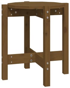 vidaXL Măsuță de cafea, maro miere, Ø 42,5x45 cm, lemn masiv de pin