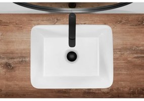 REA-U0669 - Lavoar pentru blat ANITA 37,5x48,5 cm ceramică/alb lucios