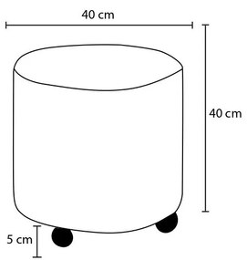 Taburete Mariasa 1 (antracit + Auriu). 1107217