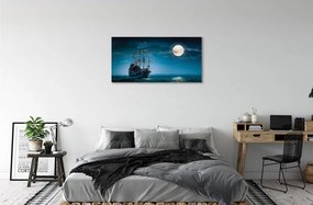 Tablouri canvas oraș Marea navă luna