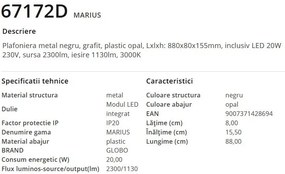 Plafoniera moderna LED MARIUS