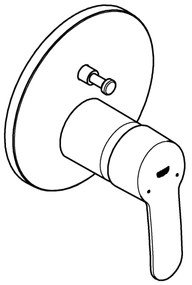 GROHE EUROSTYLE COSMOPOLITAN 24052002 - baterie pentru lavoar, crom lucios