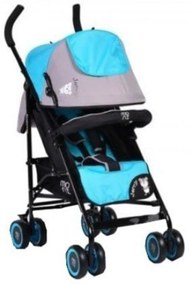 Carucior sport tip umbrela NOVOKIDS™ Jerry, Spatar reglabil 2 trepte, Cadru metalic, Amortizoare, Frana picior,Pliabil, Turquoise