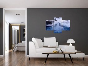Tablou cu cascadele iarna (90x60 cm)