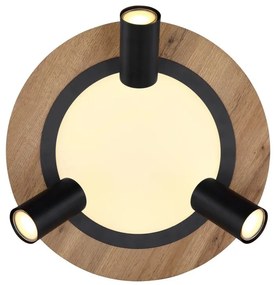 Plafoniera LED cu 3 spoturi directionabile design industrial Kassu 40cm