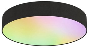 Plafonieră inteligentă neagră 30cm incl. LED RGB cu telecomandă - Taiko