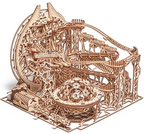 Puzzle 3D mecanic din lemn Galaxy Marble Run