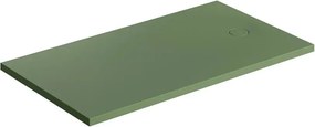 Cadita de dus compozit Omnires AquaRock M+ dreptunghiulara verde olive mat 90x140 cm