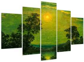 Tablou - Imitator of Ralph Albert Blakelock, Moonlight, reproducere (150x105 cm)