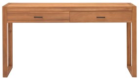 337920 vidaXL Birou cu 2 sertare ,120x40x75 cm, lemn masiv de tec