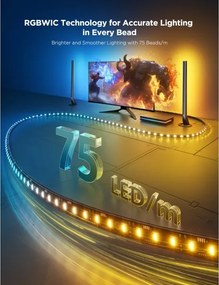 Govee - AI Sync Box Kit 2 Set iluminare PC inteligent pentru monitoare 27-34" + panouri LED Wi-Fi