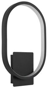 Aplica LED pentru iluminat exterior IP44 Naggy negru H-32cm