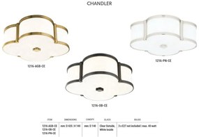 Plafoniera LUX design modern CHANDLER nichel lustruit