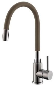 Baterie de chiuvetă cu pipă flexibilă ALVEUS 1144428 MINTAS 34 cm crom/bej