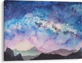 Tablou - Calea lactee, aquarel (70x50 cm)