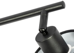 Plafoniera moderna neagra cu 3 lumini - Hetta