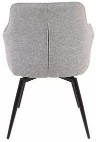 Scaun Servio gri/negru Brego07